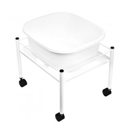 PEDICURE SHOWER TRAY WHITE STRAIGHT