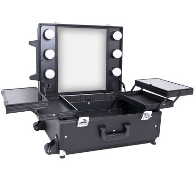 BEAUTY CASE GLAMOR 9552 BLACK CUBE (PORTABLE STAND)