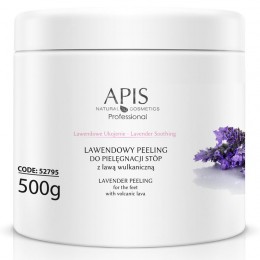 APIS Lavender soothing foot scrub with volcanic lava 500g