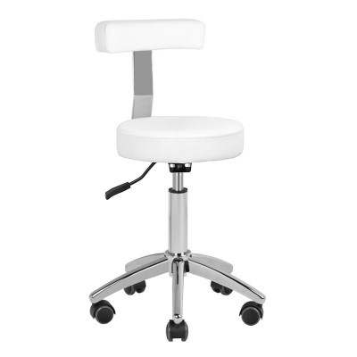 COSMETIC STOOL AM-303 WITH WHITE BACK