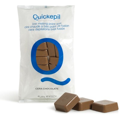 QUICKEPIL HANDLESS WAX FOR DEPILATION OF 1 KG CHOCOLATE