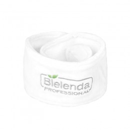 BIELENDA Terry headband - white, velvet