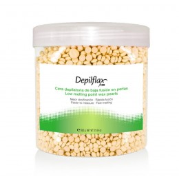 DEPILFLAX 100 STRAIGHT HANDLESS WAX FOR PEARL DEPILATION 600G NATURAL