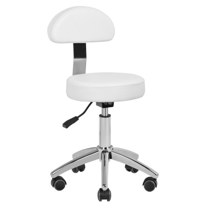 COSMETIC STOOL FOR PEDICURE BASIC 304P WHITE