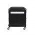 HELP - STOOL FOR PEDICURE 16-1 BLACK / WHITE